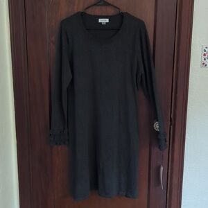 New with Tags Calvin Klein Gray Lightweight Long Sleeve Sweater Dress Size XL